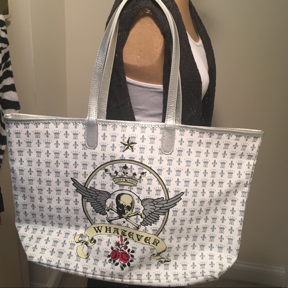 JKC /Skull “WHATEVER” Tote - Picture 4 of 6